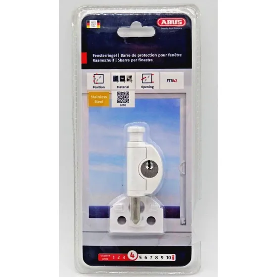 Abus FTR42 Fenster Zusatzsicherung mit Edelstahlbolzen