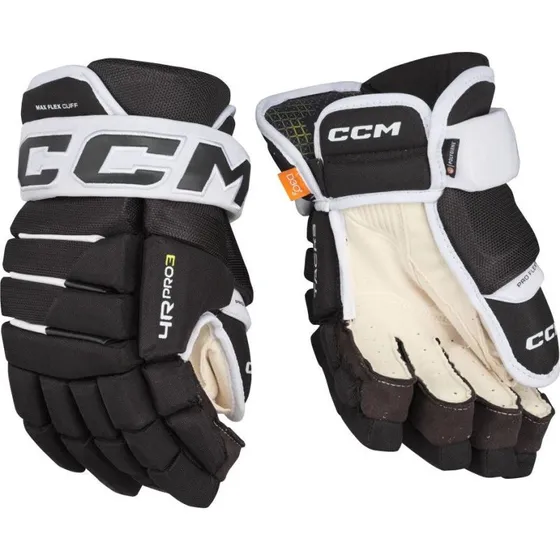 CCM Tacks 4 Roll Pro 3 Eishockeyhandschuhe Schwarz/Weiß 15 Zoll