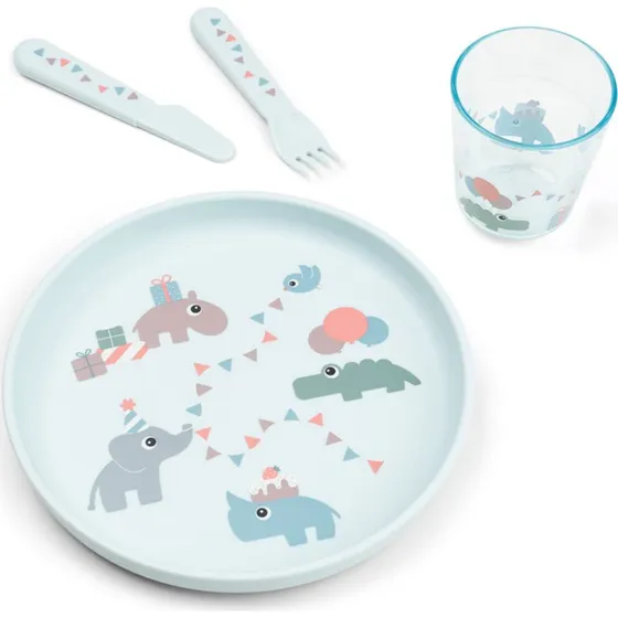 Done By Deer Celebration Foodie Dinnerset Blau
