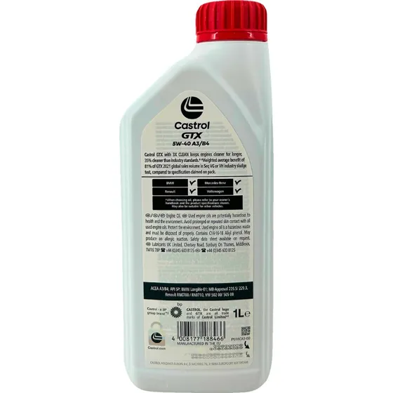 Castrol GTX 5W-40 A3/B4 Motoröl