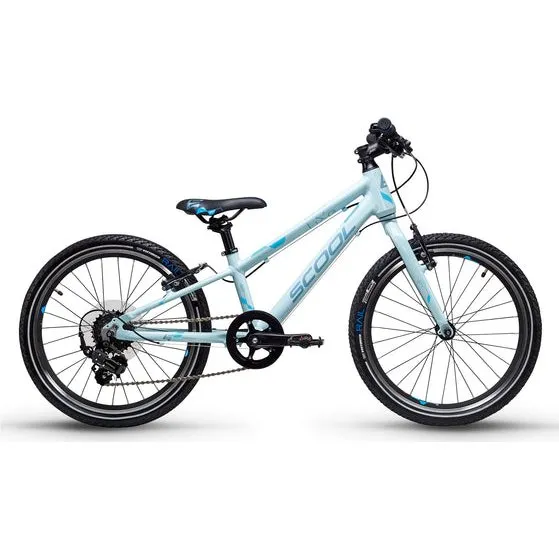 S'COOL liXe 20 Zoll 7-Gang Kinderfahrrad Hellblau ab 6 Jahre