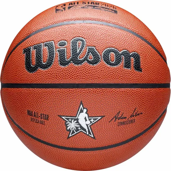 Wilson NBA All-Star 2026 Replica Basketball (Size 7, Brown)