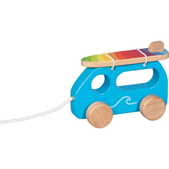 goki Ziehfahrzeug Surfer Van blau