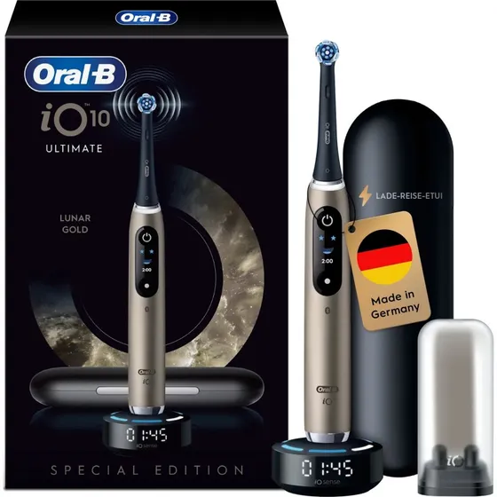 Oral-B iO Series 10 Elektrische Zahnbrste Lunar Gold