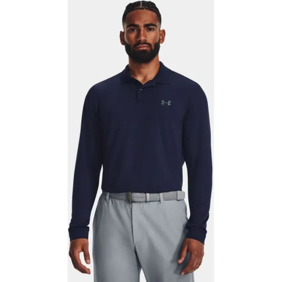 Under Armour Performance 3.0 LS Polohemd Midnight Navy XXXL
