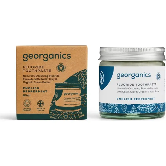 Georganics Calciumfluorid-Zahnpasta Pfefferminze 60 ml
