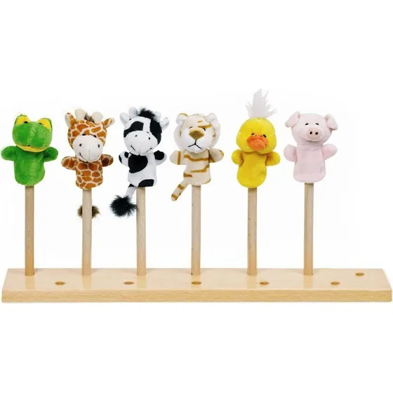 Goki Fingerpuppen-Set Tiere (6 Stück)