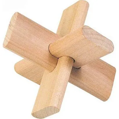 Goki Das Kreuz Knobelspiel im Baumwoll-Säckchen