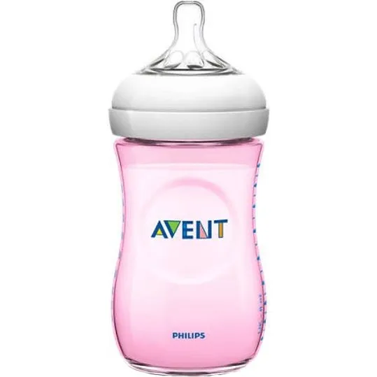Philips Avent Natural Flasche Flow 2 Rosa 260 ml