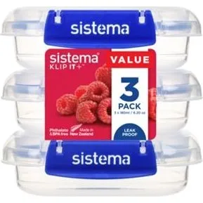 sistema KLIP IT PLUS™ Vorratsdose 0,18 l transparent/blau
