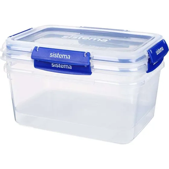 Sistema Klip It Plus Rechteckbehälter 3,35 L (2er-Pack) blau