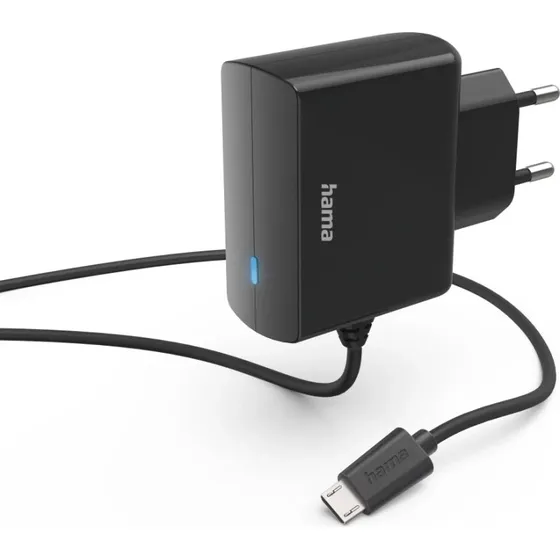 Hama Micro-USB-Ladegerät 6W (1m, Schwarz)