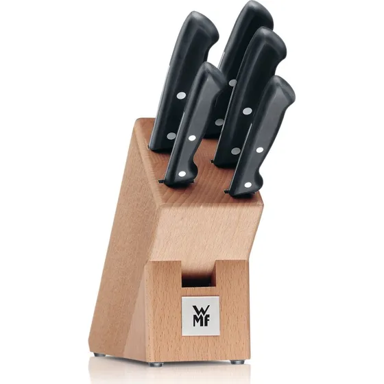 WMF Classic Line Messer-Set 6-tlg. mit Buchenholzblock