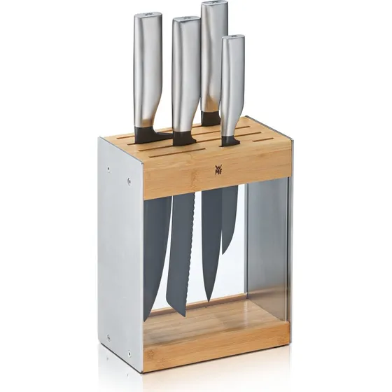 WMF Ultimate Black 5-teiliges Messer-Set mit FlexTec-Messerblock