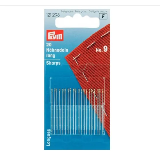 Prym Nähnadeln Stahl Silber 0,60x34mm Größe 9 – 20 Stück