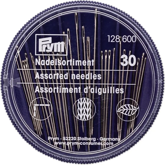 Prym Näh-, Stick- und Stopfnadelsortiment (30 Stück, silber)
