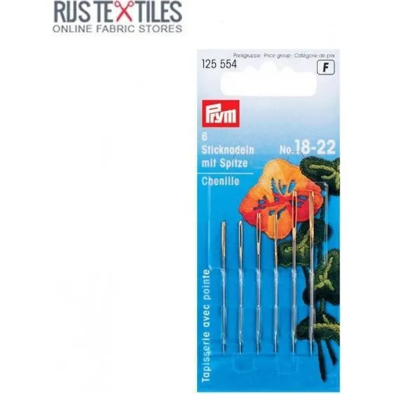 Prym Sticknadeln mit Spitze, sortiert