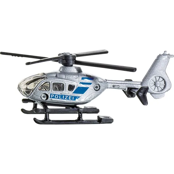 SIKU Polizei-Hubschrauber 0807, Silber, Metall/Kunststoff