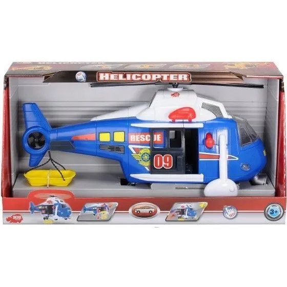Dickie blauer Hubschrauber mit Licht und Sound, 1:18