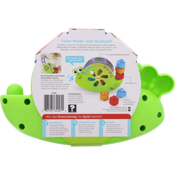 Fisher-Price Musikschnecke Spielzeug mit Formen & Lichtern ab 6M