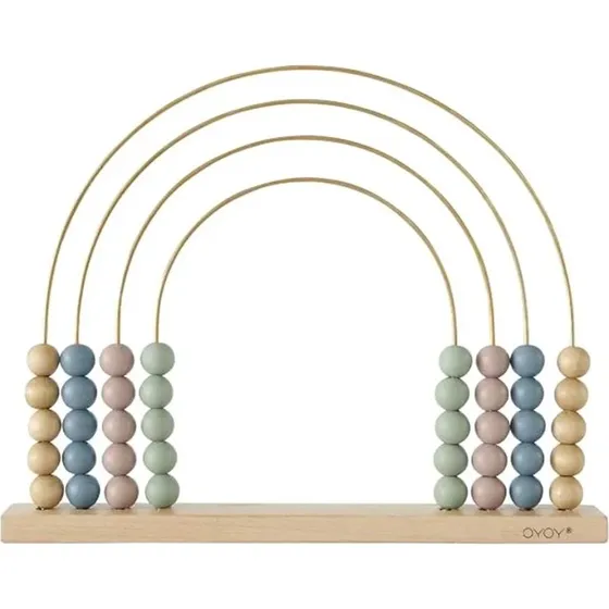 OYOY Abacus Rainbow Holz, Pastellfarben