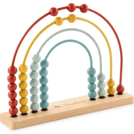 Pinolino Abakus-Regenbogen Ruby, FSC®-zertifiziert, 28 x 6 x 21 cm