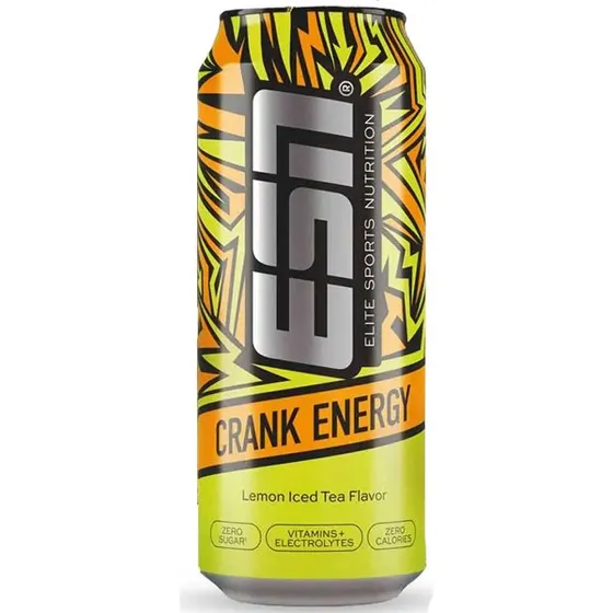 ESN Crank Energy 500ml Lemon Ice Tea
