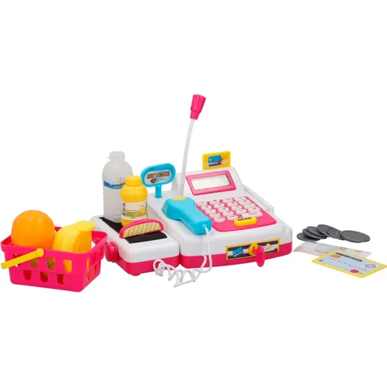 Eddy Toys Spielkasse Kaufladen 24 Teile mit Licht und Sound