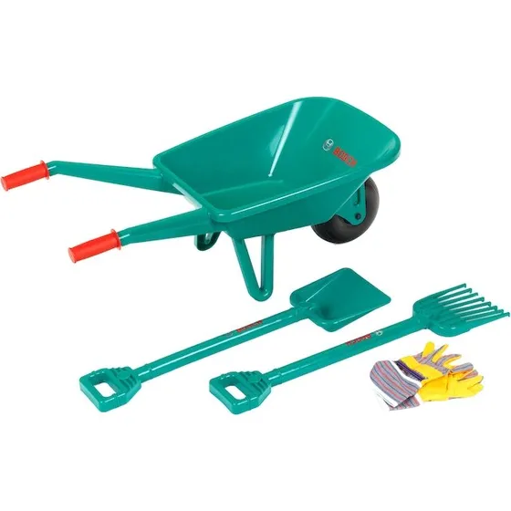 BOSCH Gartenset mit Schubkarre – Kinder-Gartenset 4-teilig