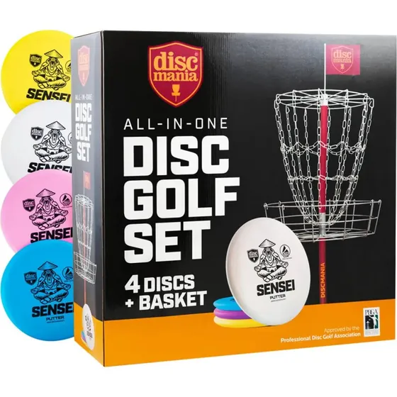 Discmania Lite Pro Basket & 4 Sensei Putter Set