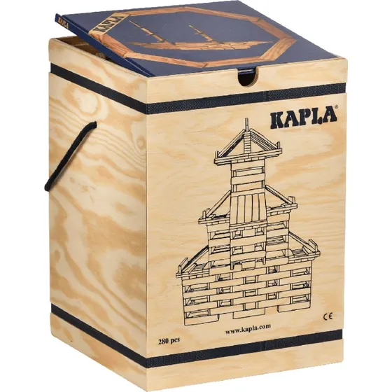 KAPLA® 280er Kasten mit blauem Kunstbuch