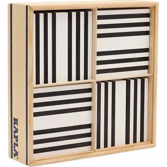 KAPLA® 100er Holzbaukasten schwarz-weiß