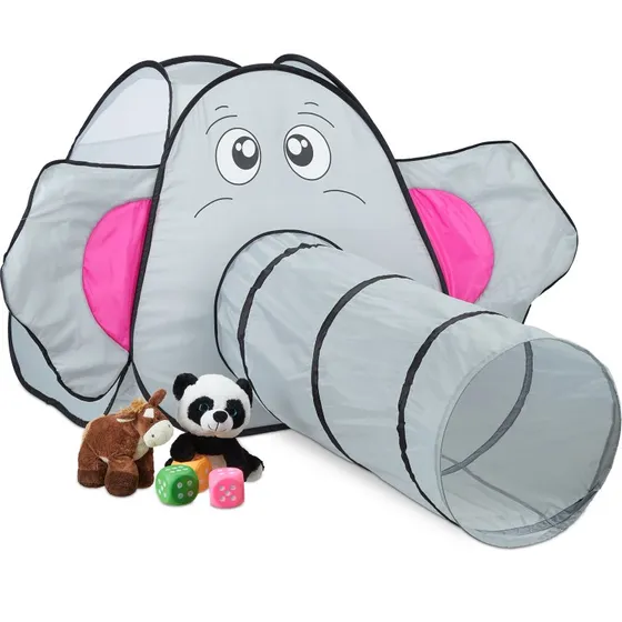 Relaxdays Pop-Up-Spielzelt Elefant