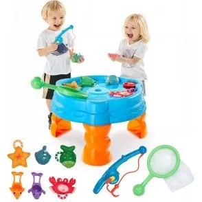 VEVOR Wasserspieltisch mit 9-teiligem Spielzeug, ab 3 Jahren