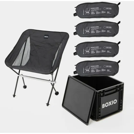 BOXIO CHAIR 4er-Set in SOLO – Ultraleichter Campingstuhl