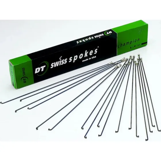 DT Swiss Champion Speiche schwarz 2,0 mm J-Biegung