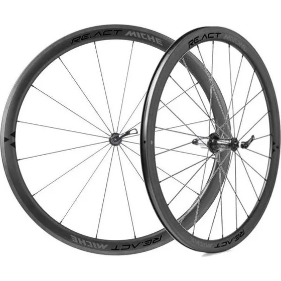 Miche RE.ACT Laufradsatz 28" SH Felgenbremse Clincher Schwarz