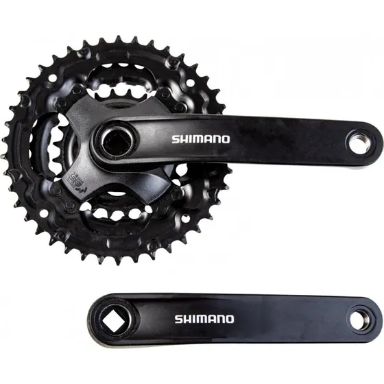 Shimano Kurbelgarnitur 42x34x24-150 schwarz mit Ketten- und Schraubenschutz