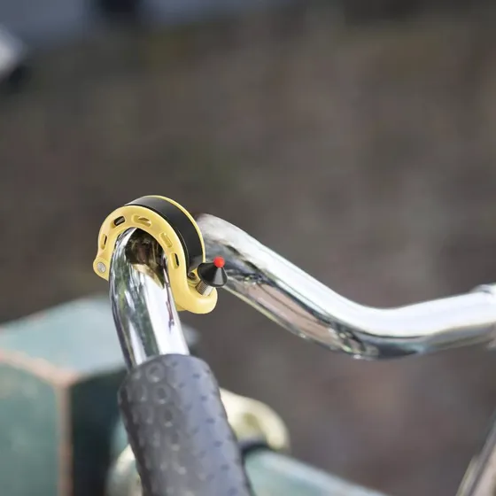 Rockbros Q-förmige Fahrradklingel Gelb, 100 dB