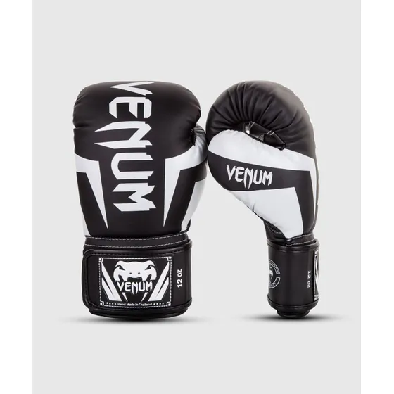 Venum Elite Boxhandschuhe Schwarz/Wei 12 Oz