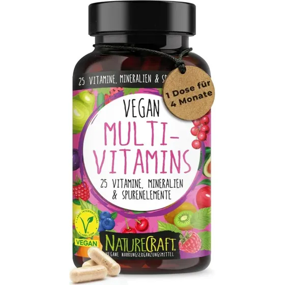 NatureCraft Vegan Multivitamins 120 Kapseln