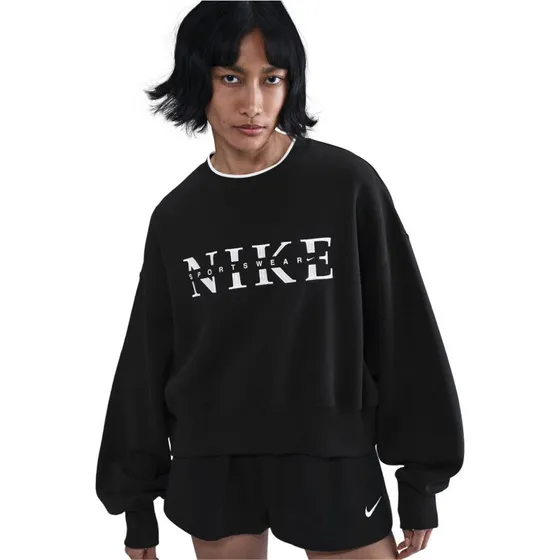 Nike Sportswear Phoenix Fleece Oversized Sweatshirt Damen schwarz