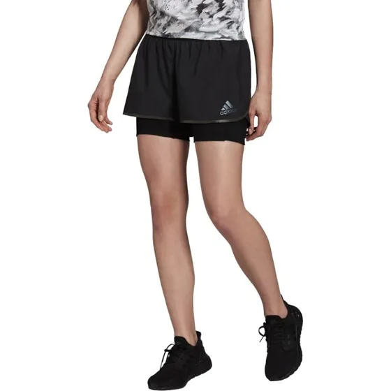 adidas Adizero 2in1 Laufshort Women Schwarz