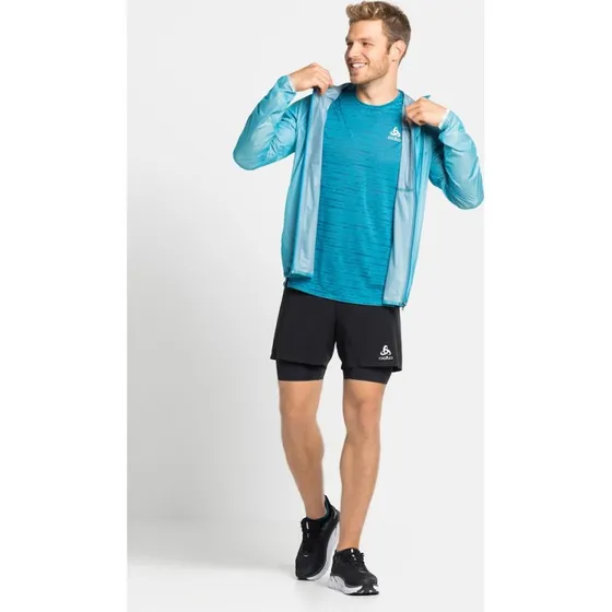 Odlo ZEROWEIGHT 5 Inch 2-in-1 Laufshorts Herren Schwarz
