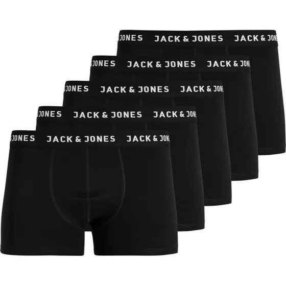 Jack & Jones JACHUEY 5er-Pack Boxershorts Schwarz