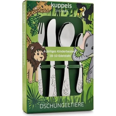 Kuppels Dschungeltiere Kinderbesteck 4-tlg.