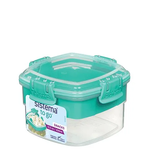 sistema Snackbox SNACKS TO GO 400 ml, mintgrün/ozeanblau