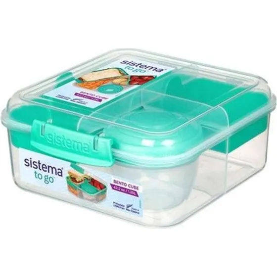 Sistema Bento Lunchbox 1,25 L klar/minzgrün