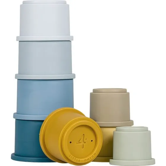 Little Dutch Stapelbecher blau 8-teilig