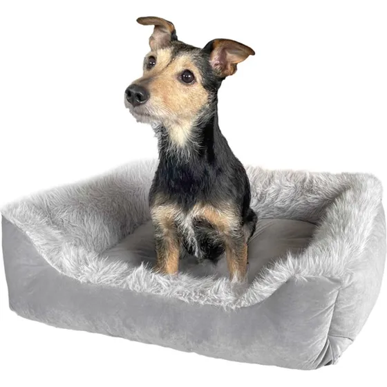 Wallace & Jones Mayfair Hundebett S silber/grau